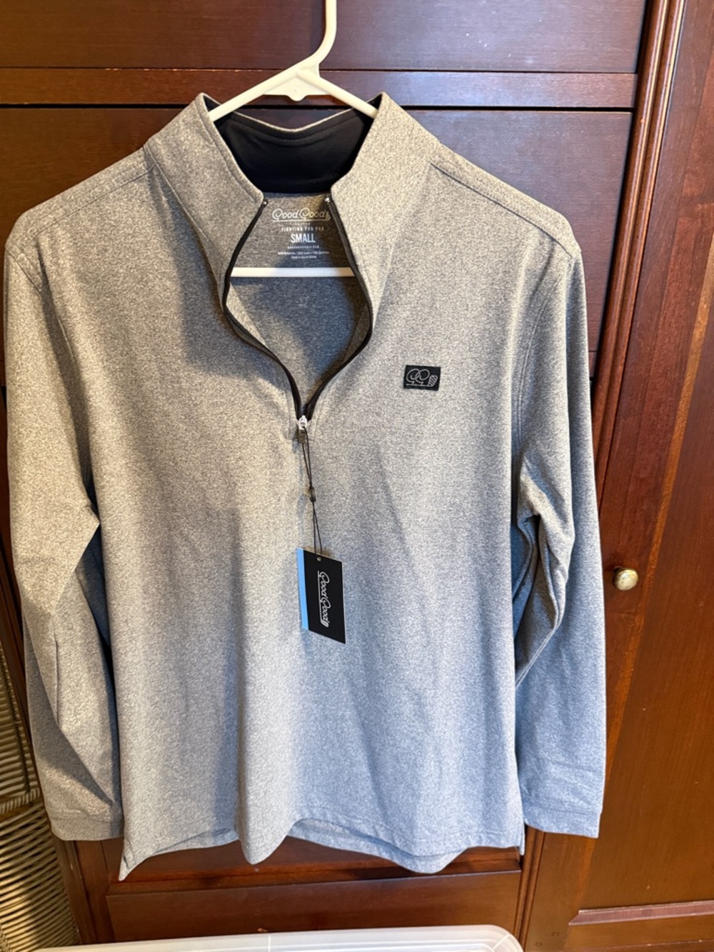 Good Goods Heather Gray Quarter-Zip Pullover